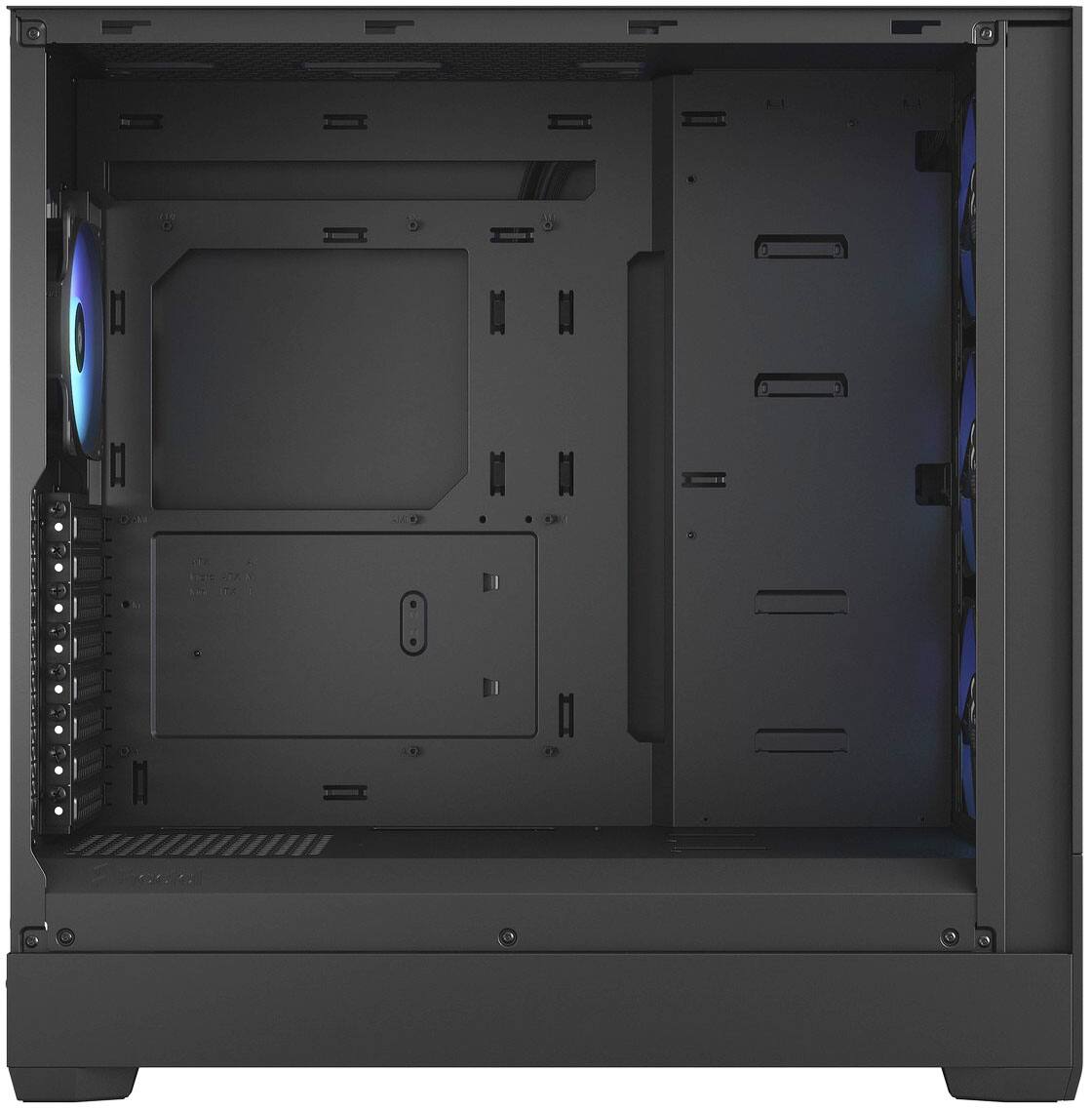 Left. Fractal Design - Pop XL Air EATX, ATX, microATX, Mini-ITX RGB Black Chassis Tempered Glass Clear Tint Mid Tower PC Case - Black.