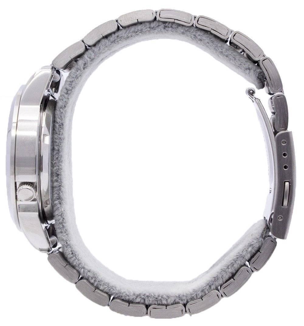 Left. Seiko - Automatic 21 Jewels Japan Made SNKE57J1 Mens Watch - Silver.