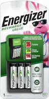 Energizer - Recharge Value Charger for NiMH Rechargeable AA and AAA Batteries - Front_Zoom