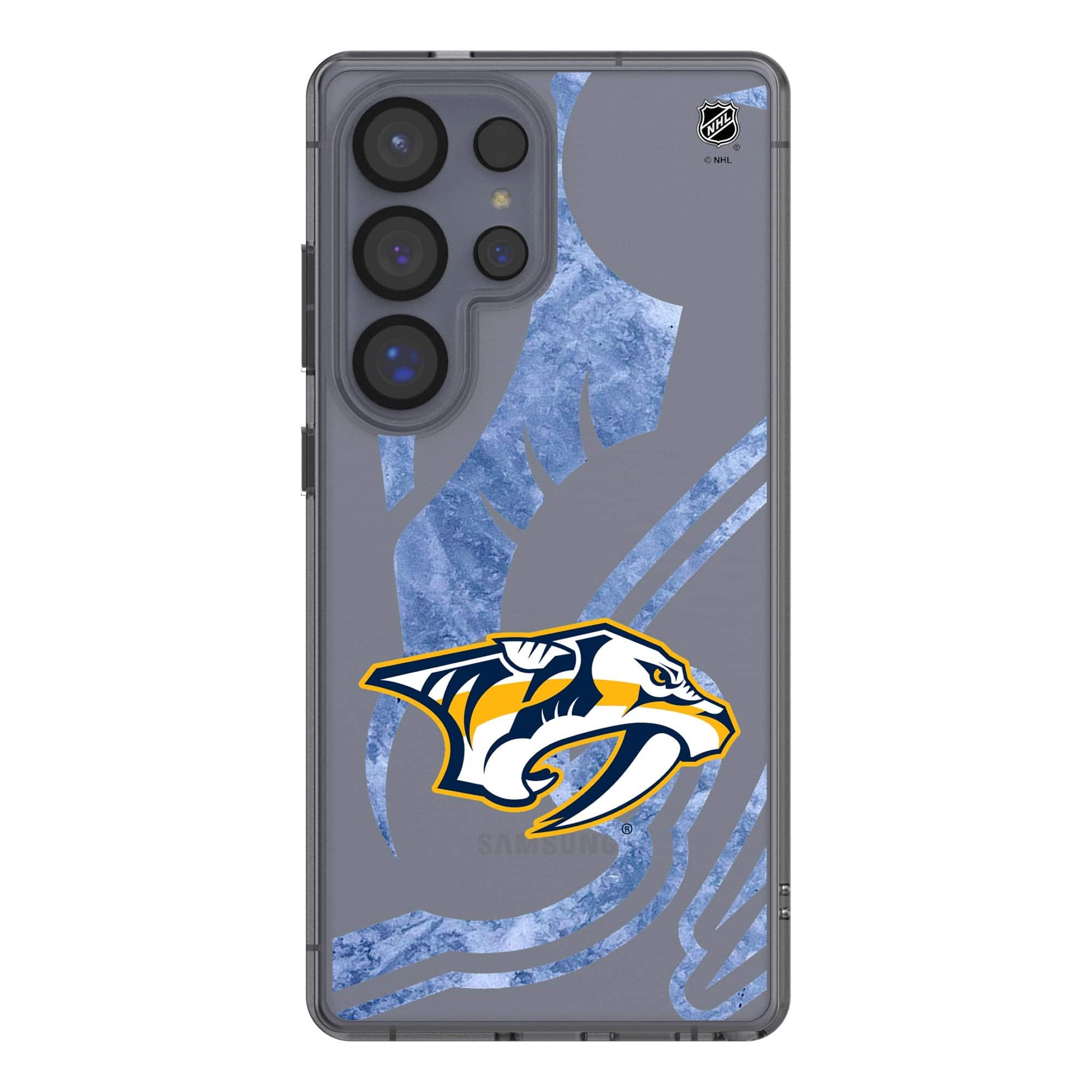 Keyscaper - NHL - Nashville Predators Galaxy Clear Ice Case - S22 - Multicolor