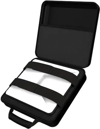 Front. TECSTR - Starlink Mini Hard Shell Storage Bag - Black.