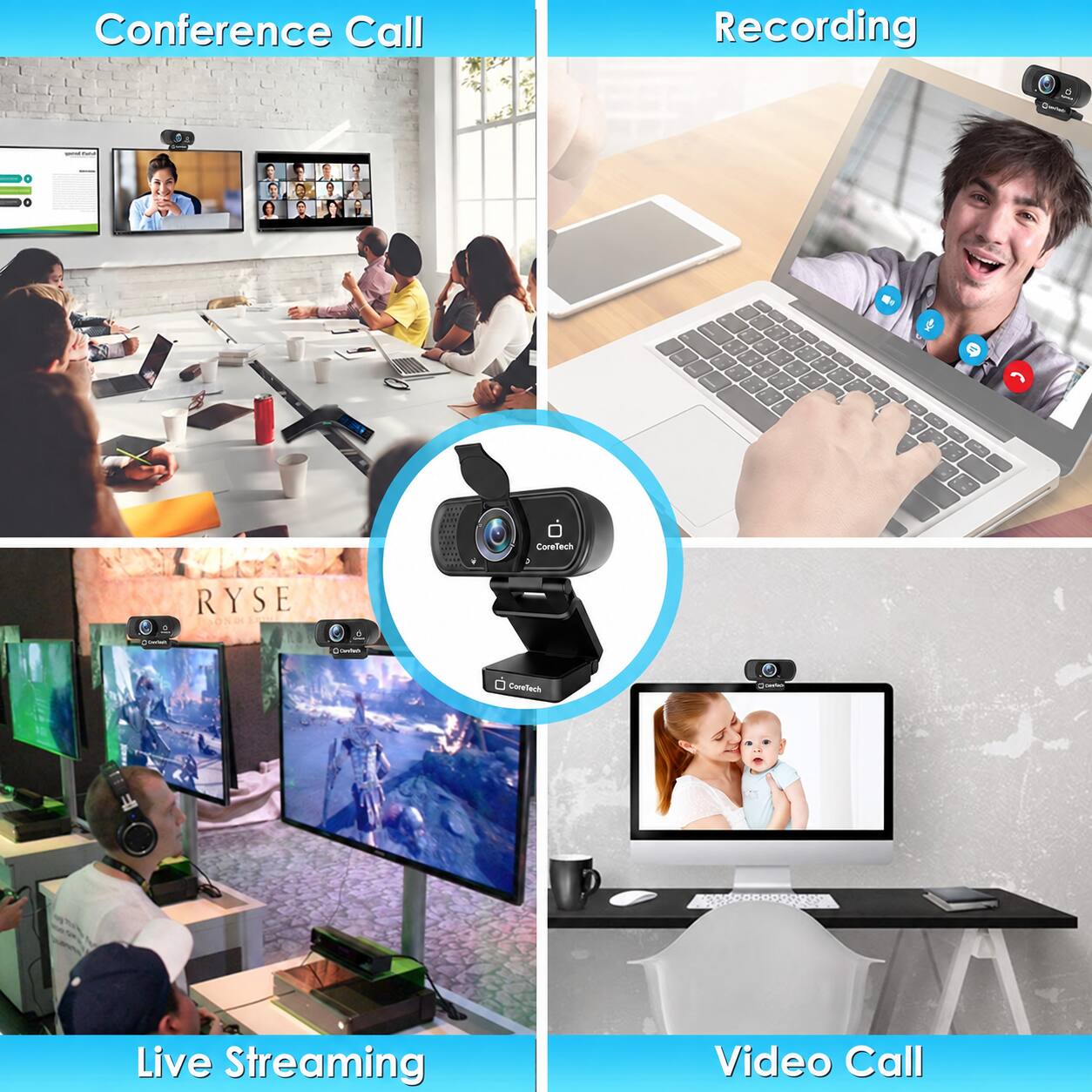 Conference Call  
Recording  
Live Streaming  
Video Call