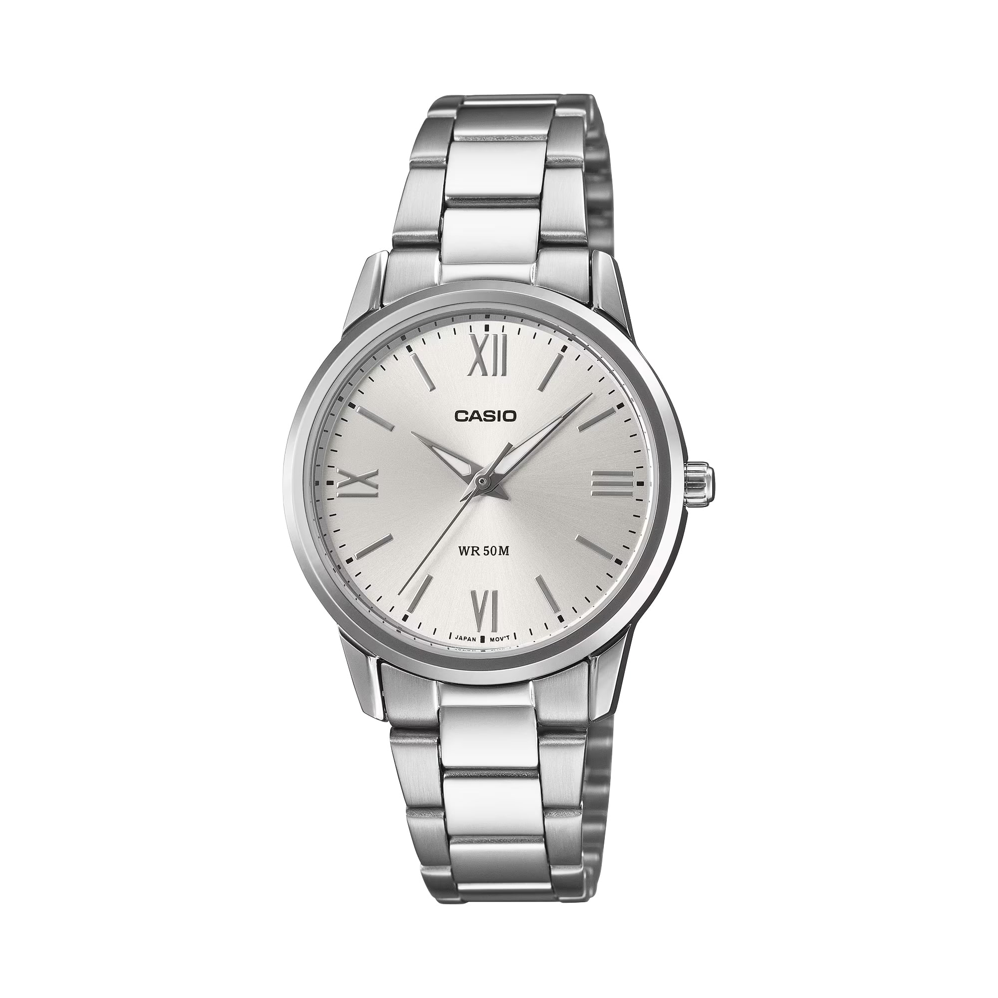 Casio - Women’s Dial Stainless Steel Analog Dress Watch - LTP-1303DD-7AVDF - Silver