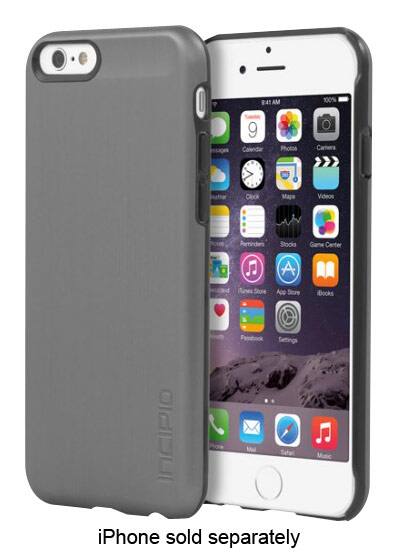Front. Incipio - feather SHINE Case for Apple® iPhone® 6 and 6s - Gunmetal.