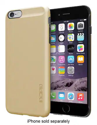 Front. Incipio - feather SHINE Case for Apple® iPhone® 6 Plus - Gold.