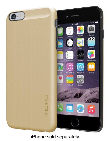 Front. Incipio - feather SHINE Case for Apple® iPhone® 6 Plus - Gold.