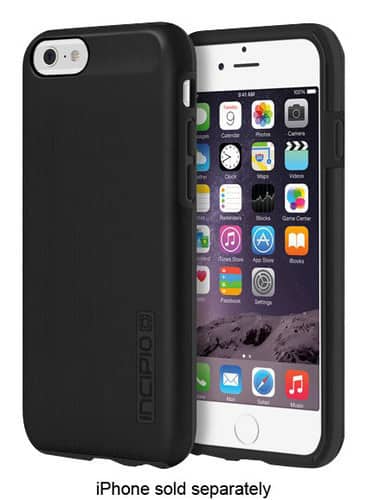 Front. Incipio - DualPro SHINE Case for Apple® iPhone® 6 and 6s - Black.