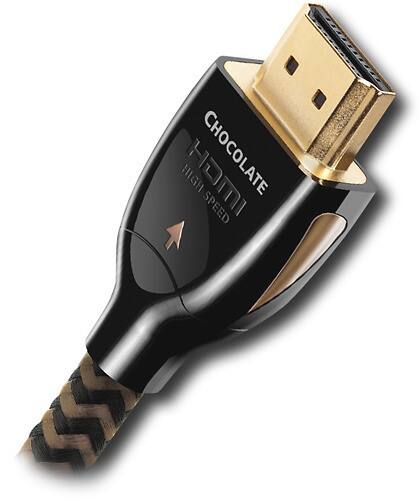 Angle. AudioQuest - Chocolate 3'4" 4K Ultra HD HDMI Cable - Black/Brown.