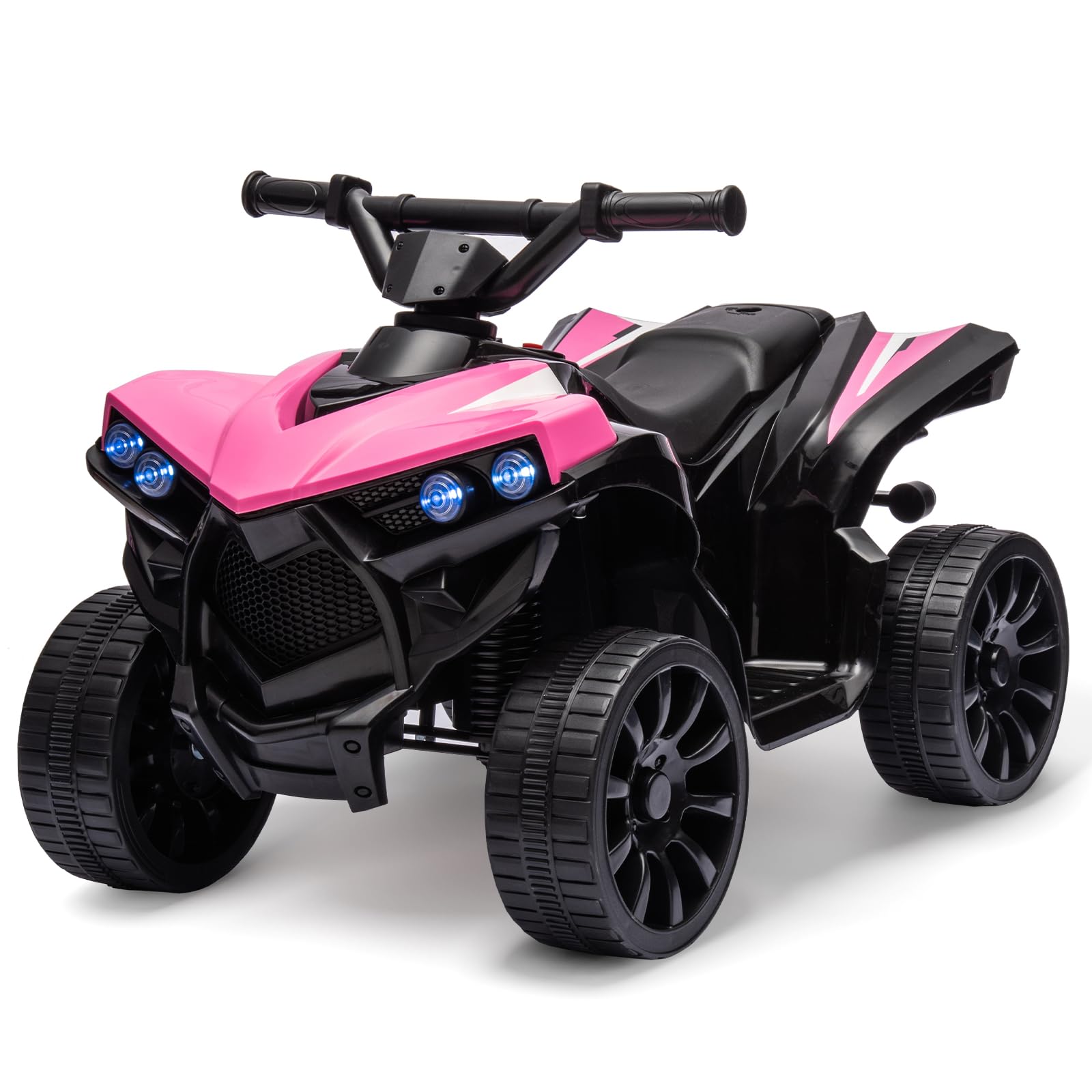 Front. Acekool - Kids ATV 4 Wheeler, 6V Ride on Toy with 1.8MPH Max Speed, Wear-Resistant Wheels, Battery Powered Electric Quad Car.