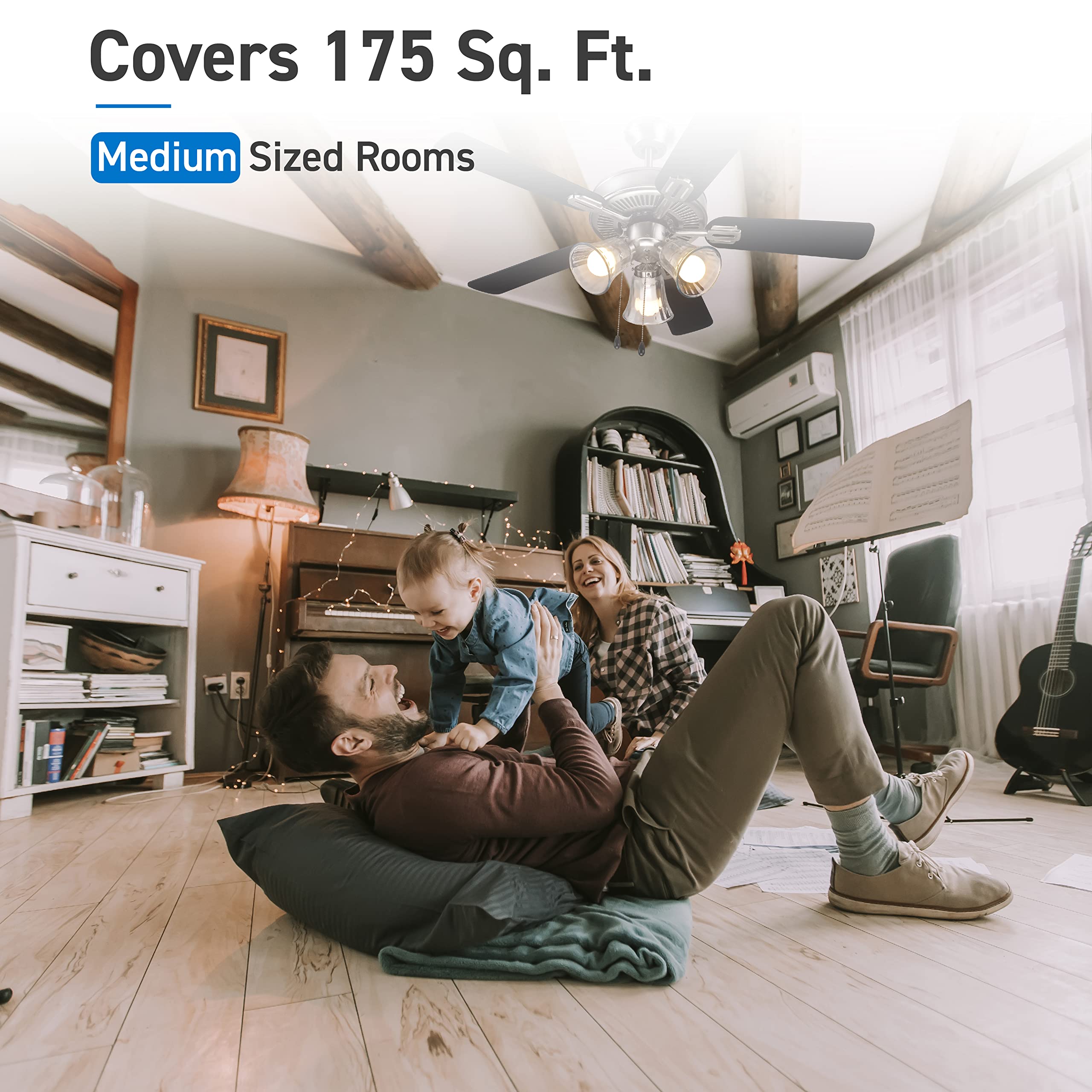 Covers 175 Sq. Ft. Medium Sized Rooms