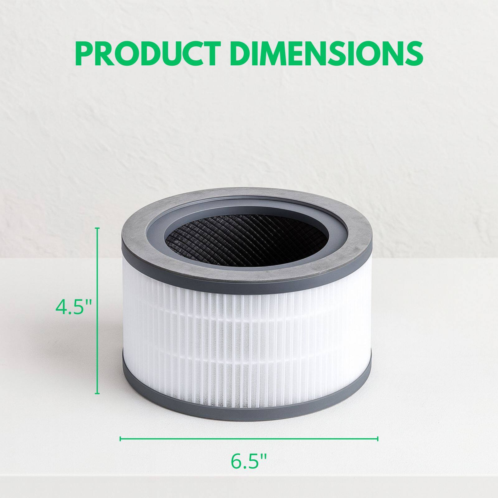 PRODUCT DIMENSIONS
4.5"
6.5"