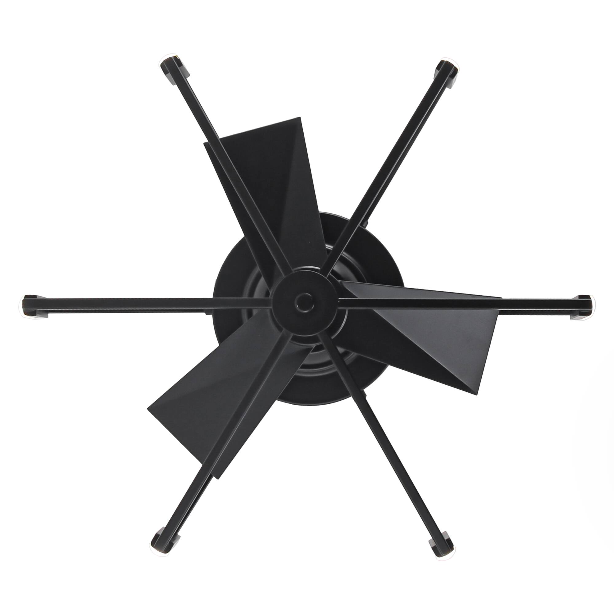 Alt View 8. Parrot Uncle - 21" Modern Black Unique Low Profile Caged Ceiling Fan with Light and Remote - Black.