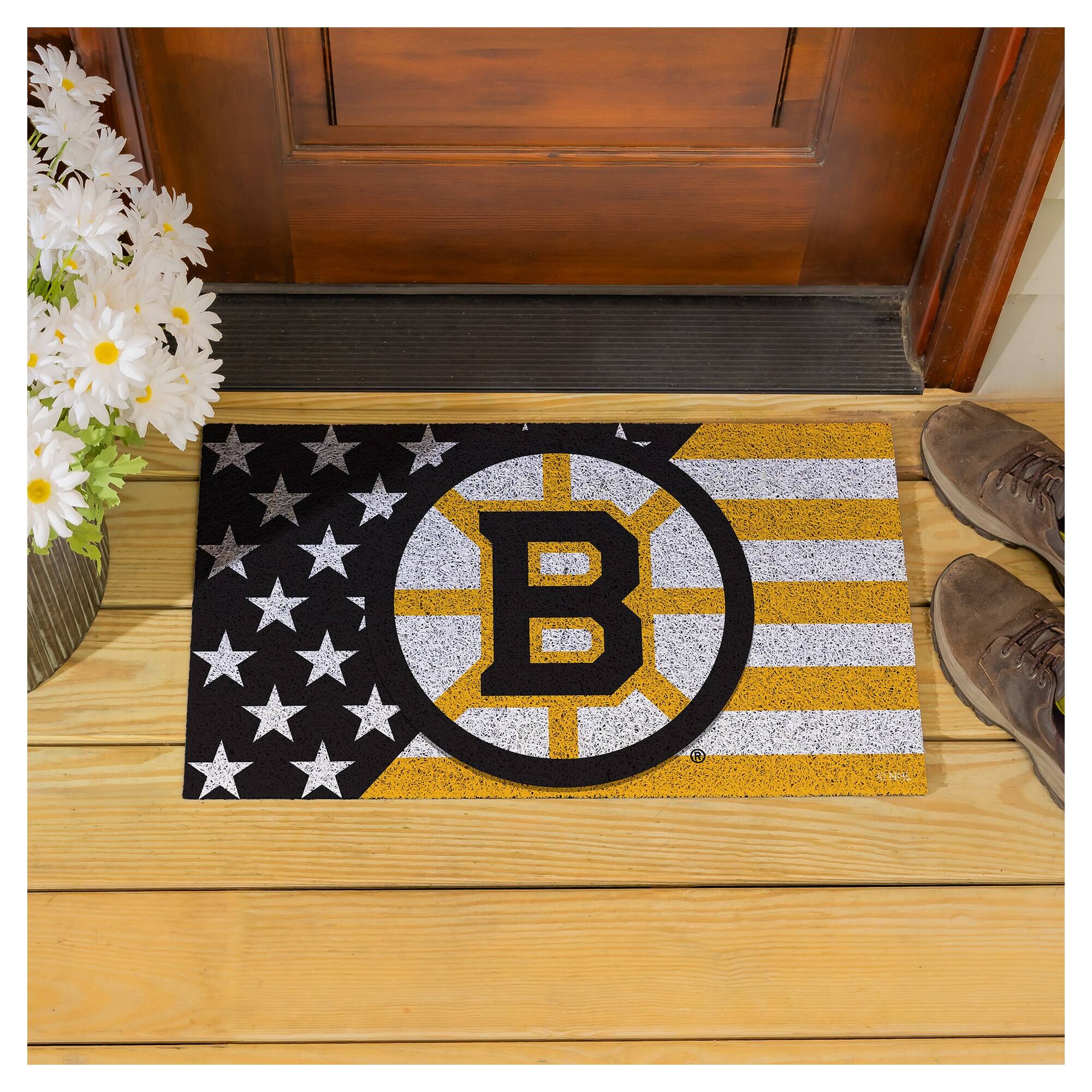 Alt View 3. Evergreen Enterprises - 16" x 28" Stars & Stripes Patriotic Turf Mat - Multicolor.