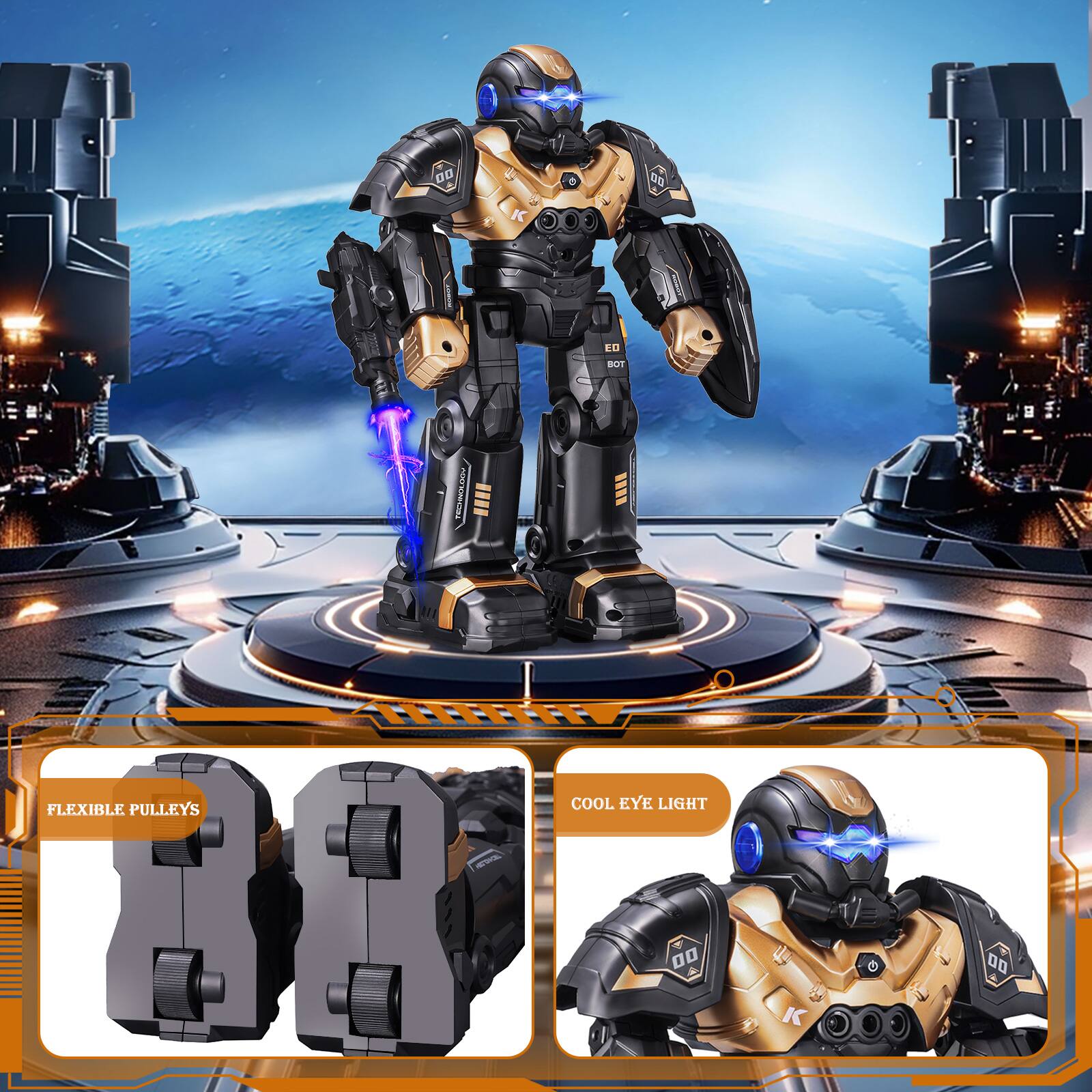 - FLEXIBLE PULLEYS
- COOL EYE LIGHT