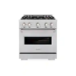 ZLINE - 30 in. 4.2 cu. ft. Classic Freestanding Dual Fuel Range with 4 DuoPro Burners and Convection Oven in Stainless Steel - Stainless Steel