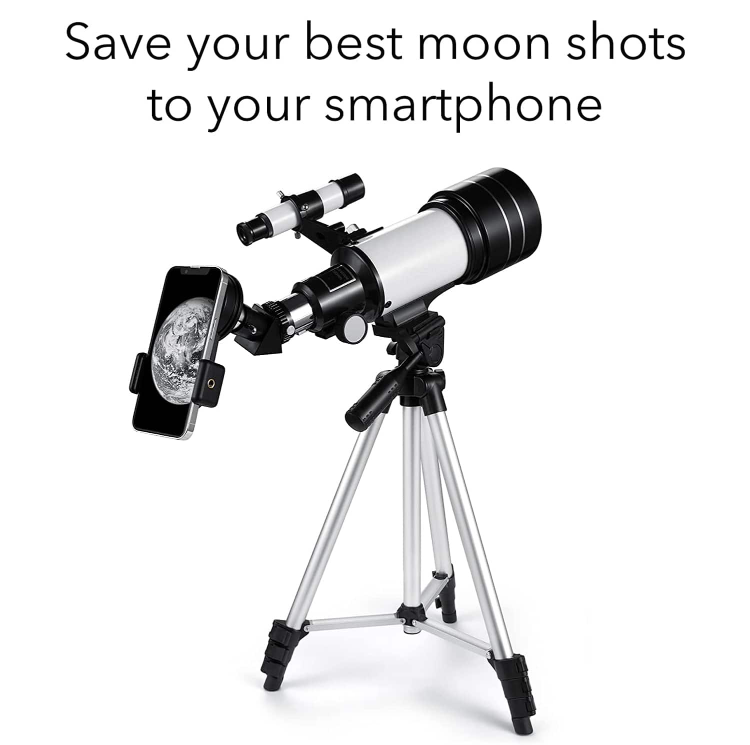 Save your best moon shots to your smartphone