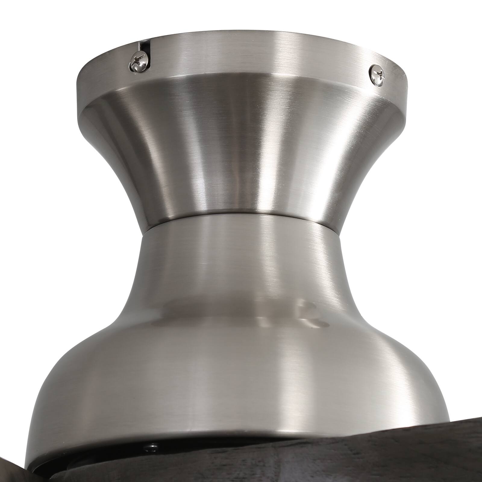 Alt View 4. Sofucor - 52’’ Smart Propeller Ceiling Fan with Remote Control & Light 5 Reversible Wood Blades APP Control For Bedroom - Nickel.