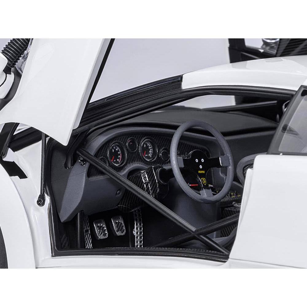 Back. Autoart - Lamborghini Diablo GTR Impact White 1/18 Model Car by Autoart - White.