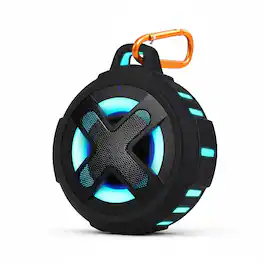 Dazzed Corner - IP67 Waterproof Bluetooth Speaker, 10W Sound & Deep Bass - Black