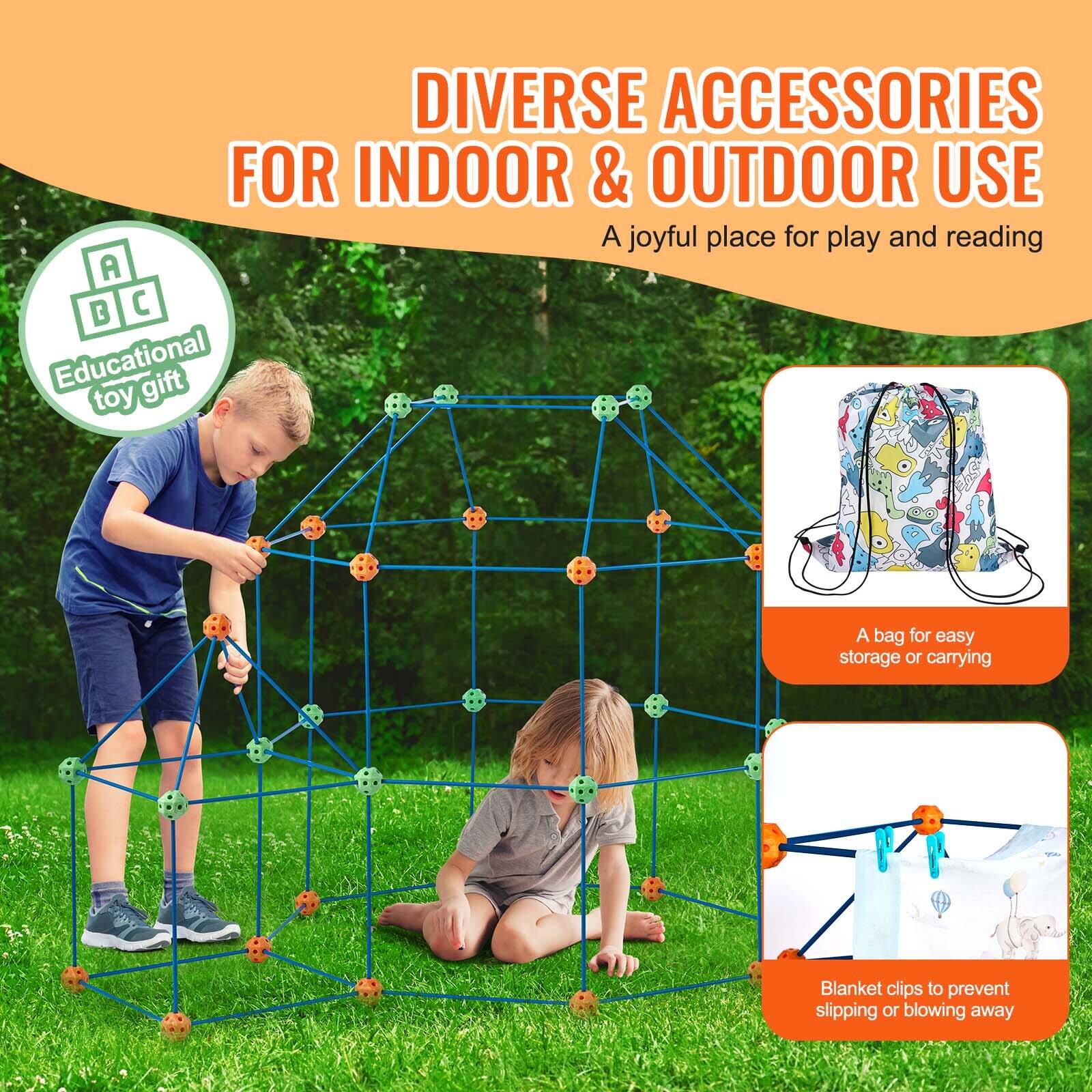 Diverse Accessories for Indoor & Outdoor Use  
A joyful place for play and reading  

Educational Toy Gift  

A bag for easy storage or carrying  

Blanket clips to prevent slipping or blowing away
