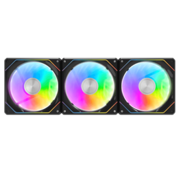 darkFlash - 120mm Magnetic ARGB PWM Case Fans,FDB Bearing, 3-Pack - Black