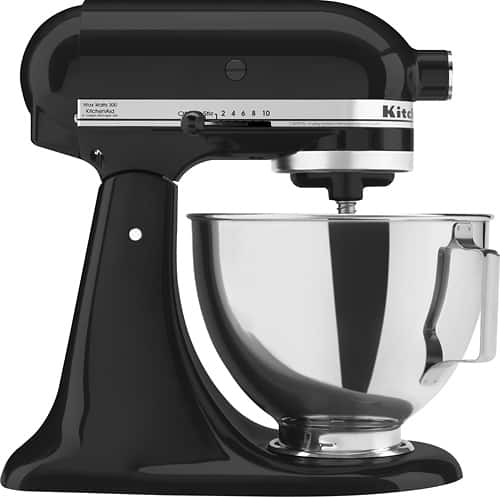 KitchenAid - Tilt-Head Stand Mixer - Onyx Black-Angle_Standard 
