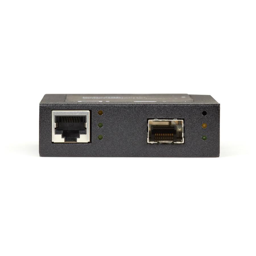Alt View 5. Black Box Network Services - Gigabit PoE+ Media Converter - LPS535ASFP - Information Not Available.