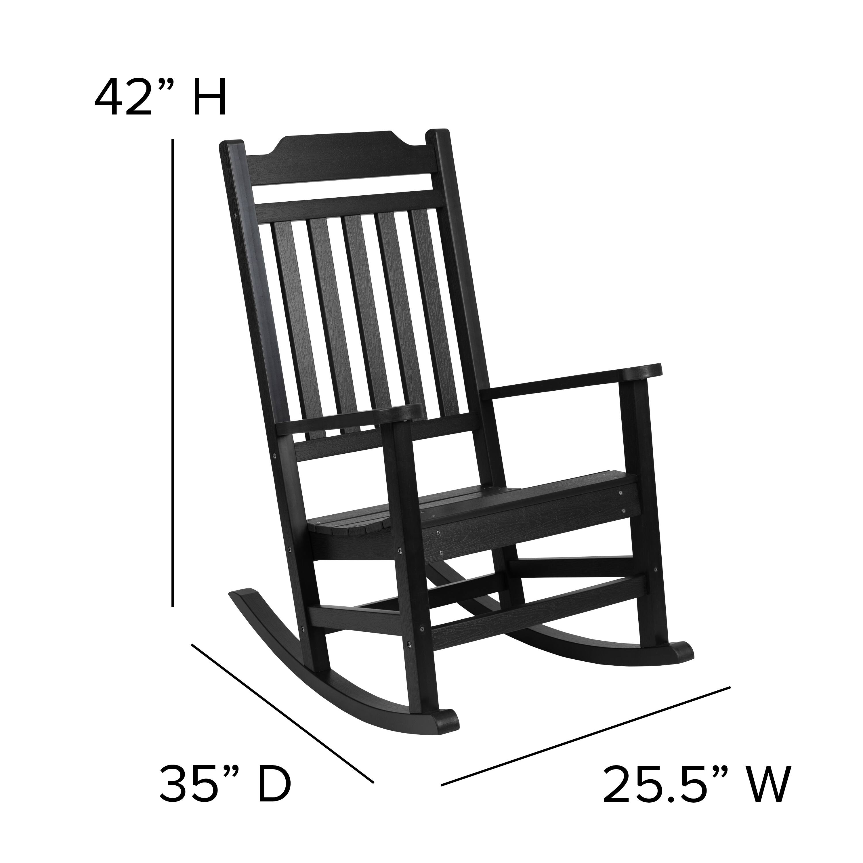 42" H  
35" D  
25.5" W