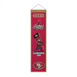Sporticulture - San Francisco 49ers 8" x 32" Icons Banner - Multicolor