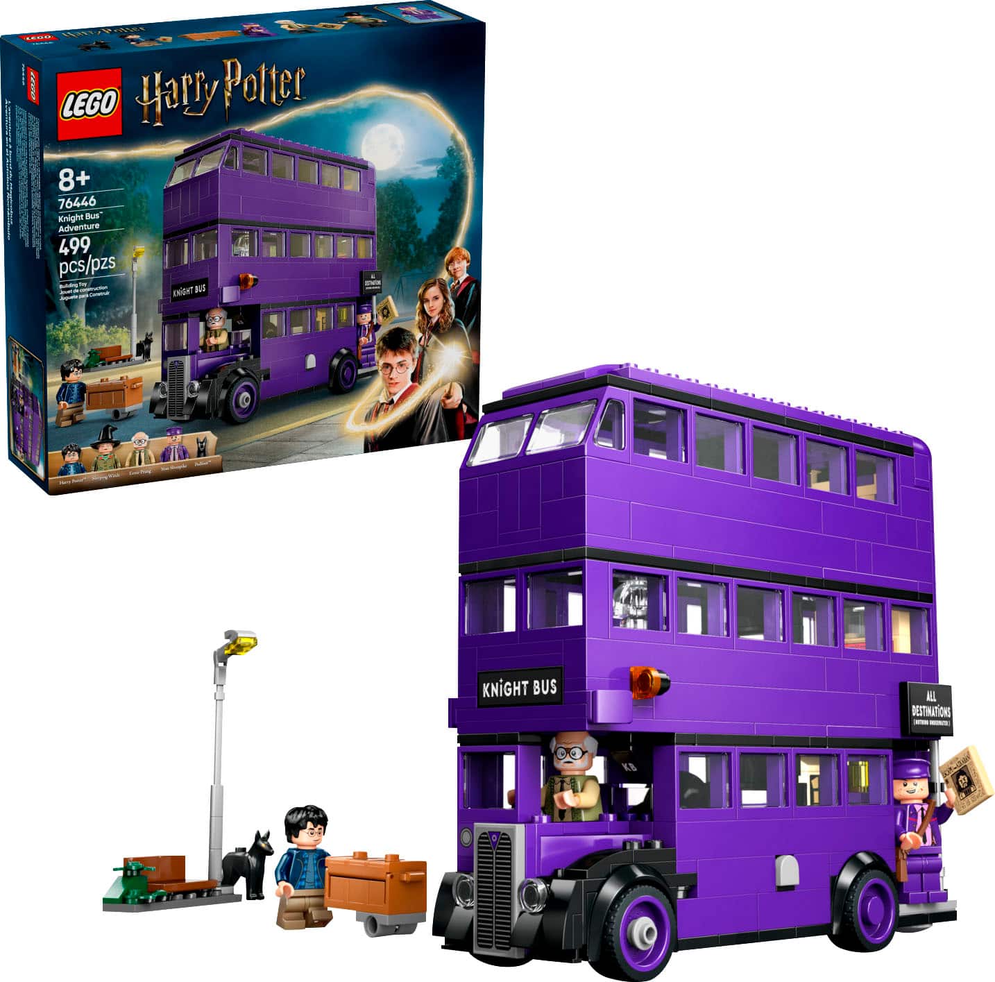 Harry Potter LEGO: 8+ T 76446 Knight Bus Adventure 499 pcs/pzs B - I N - i T - - SN KNIGHT BUS