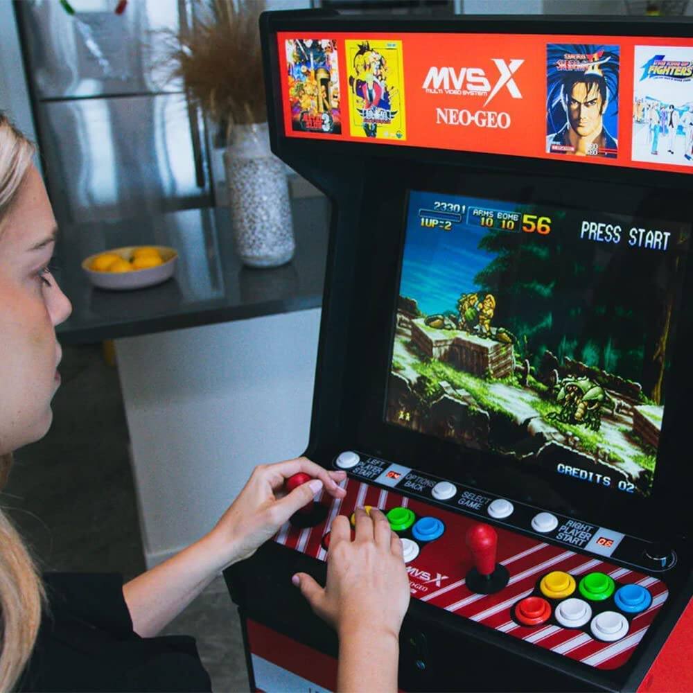 MVSX Home Arcade Bartop Console and Base with 50 SNK Classic Games