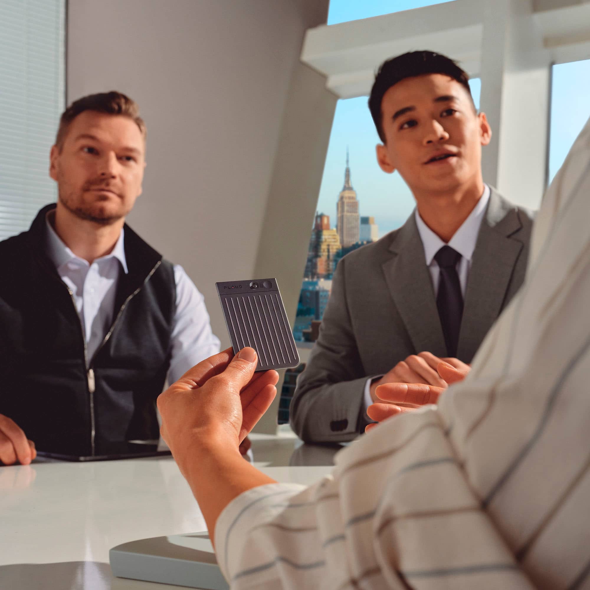 Alt View 8. PLAUD - Note Smart AI Voice/Audio Recorder - Silver.