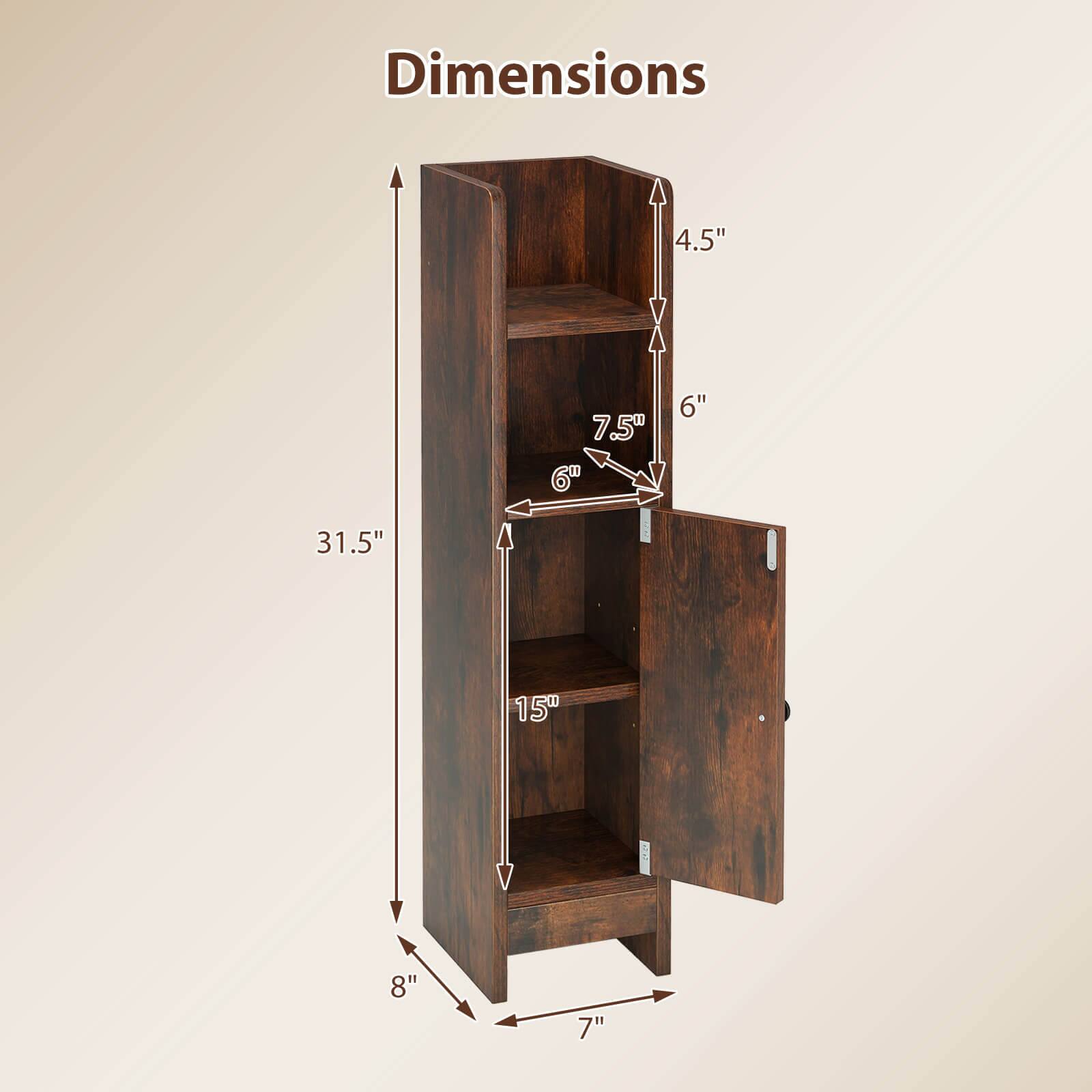 Dimensions: 31.5", 15", 8", 7", 6", 7.5", 4.5"