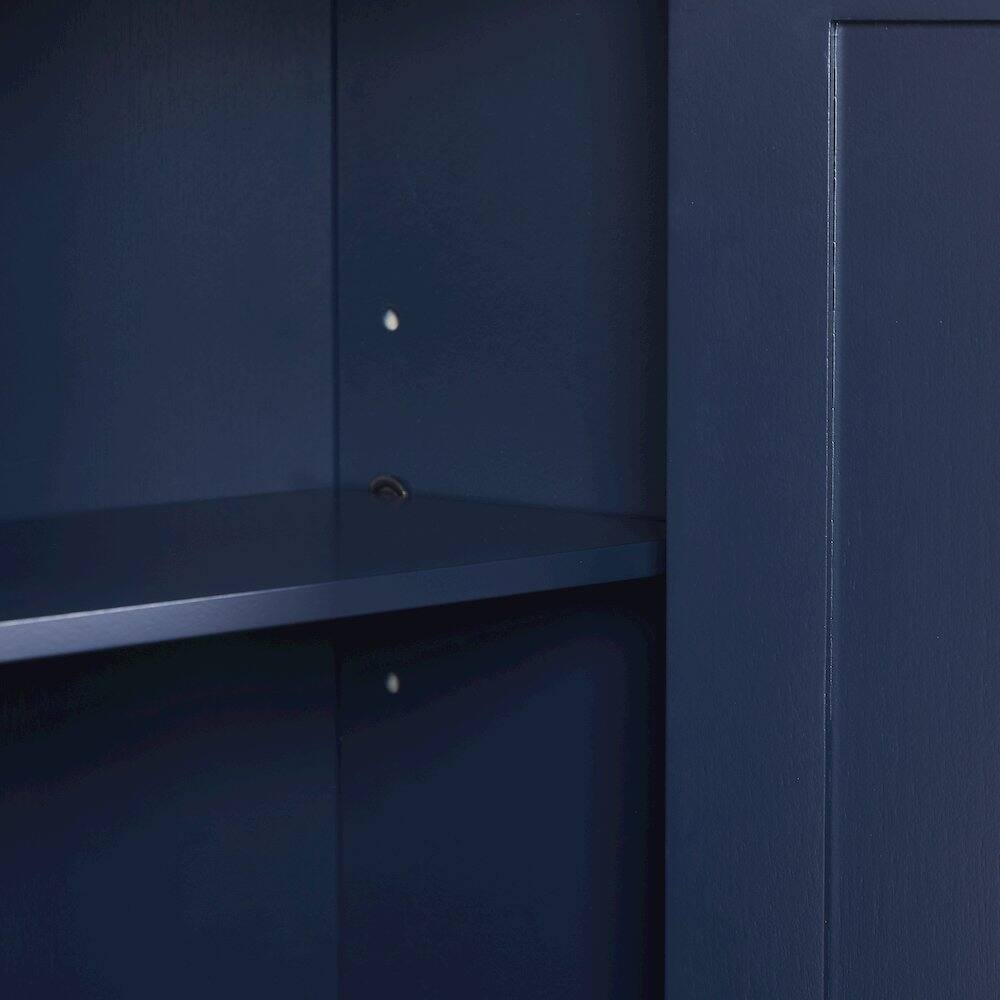 Alt View 4. Crosley Furniture - Savannah Wall Storage Cabinet - Navy.