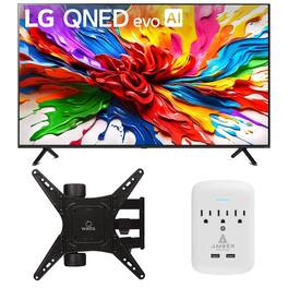 LG - 65QNED92AUA 65 Inch 4K QNED Mini LED evo AI Smart TV with a Medium Full Motion Mount and 3-OUTLET-SURGE (2025)