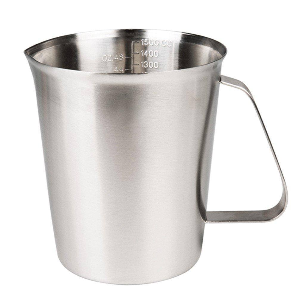 Dapper Styles Measuring Cup Stainless Steel (16 Ounce/ 0.5 Liter 2 Cup ...