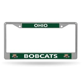 Rico Industries - Ohio Bobcats Lightweight Standard Size Chrome Metal License Plate Frame - Multi