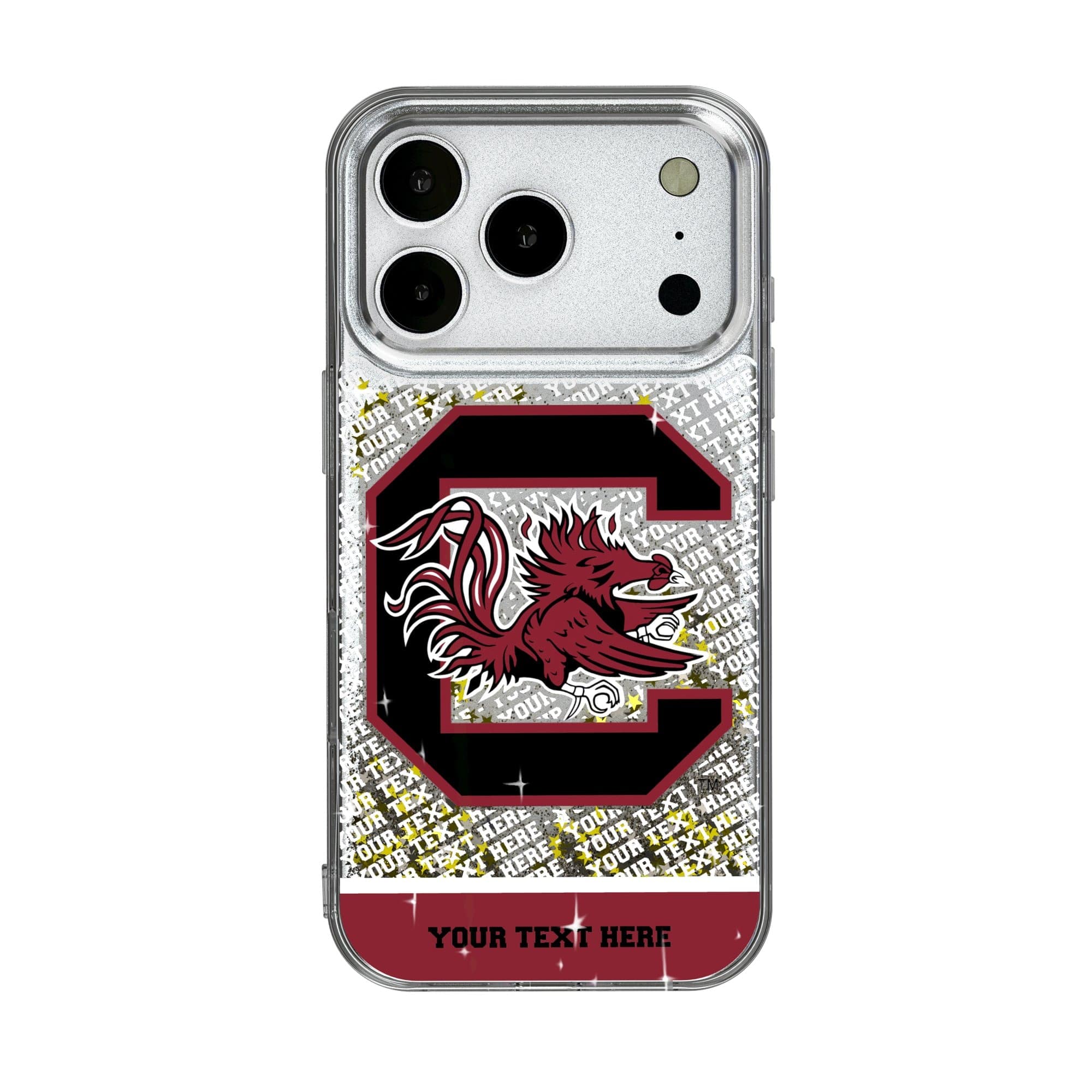 Keyscaper - NCAA - South Carolina Gamecocks iPhone Endzone Personalized Glitter Case - 14 Pro Max - Multicolor price history on PriceWatchPro