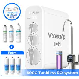 Waterdrop - G3P800 Reverse Osmosis System Extra WD-AP431-3 Scale inhibition filter - White