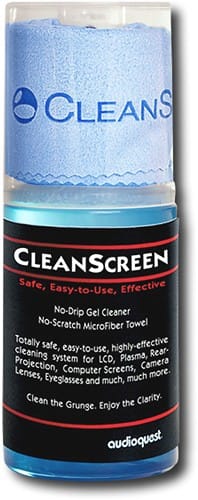Angle Standard. AudioQuest - CleanScreen Gel and Cloth.