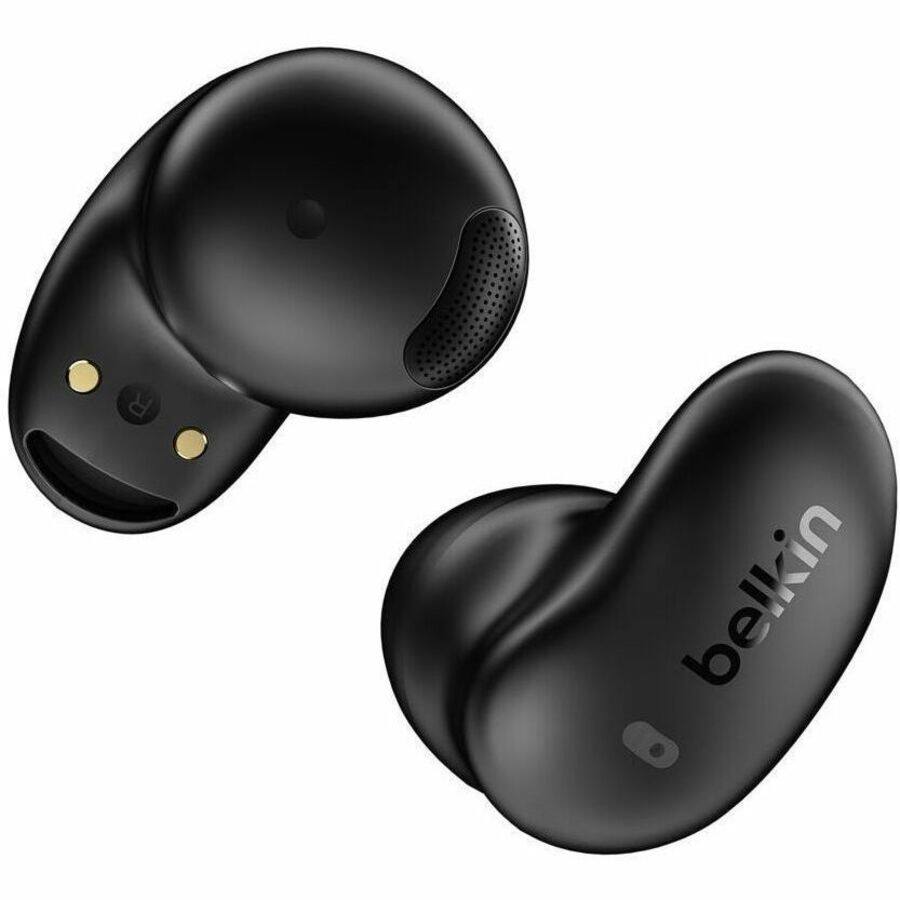 Alt View 1. Belkin - Belkin SoundForm Anywhere AUC014FQBK Earset - Stereo - True Wireless - Bluetooth - Earbud - Binaural - In-ear - Black - Black.