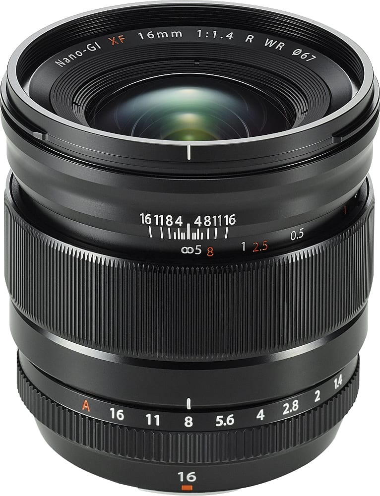 Fujifilm - XF16mmF1.4 WR Ultrawide-Angle Lens - Black - Front_Zoom