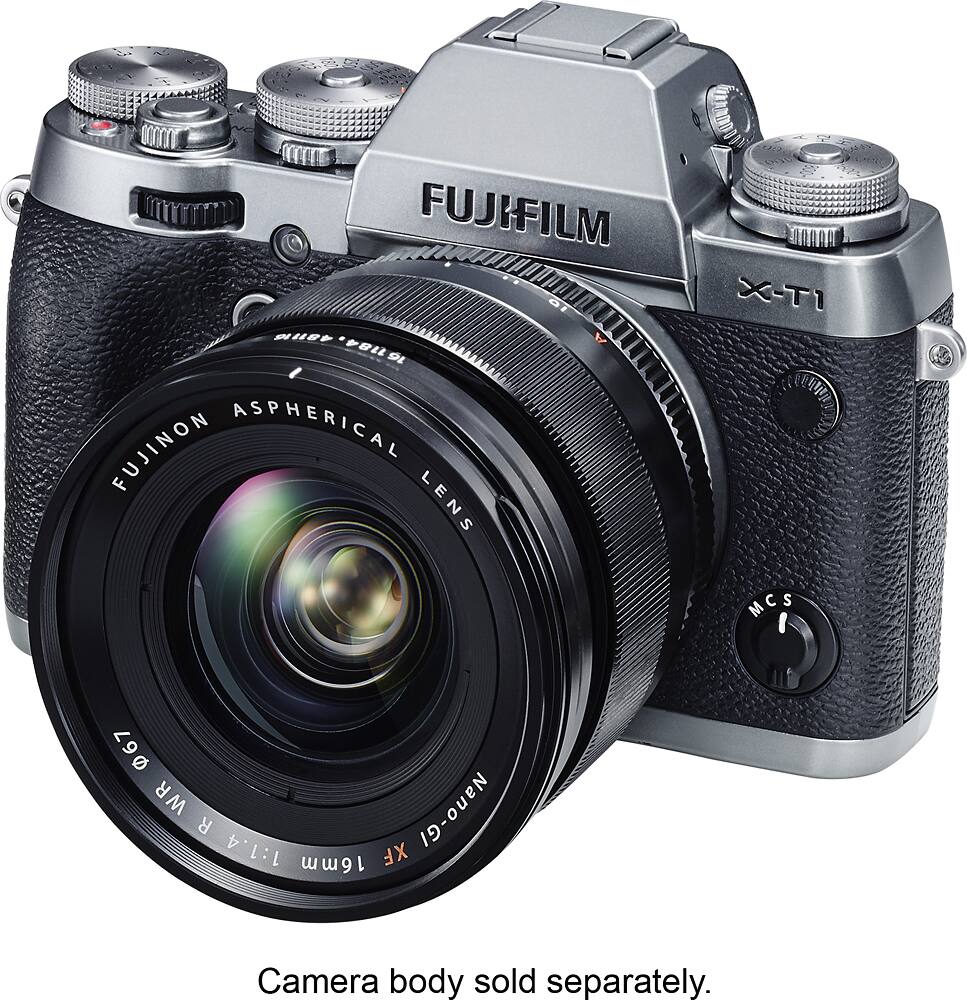 Alt View 1. Fujifilm - XF16mmF1.4 WR Ultrawide-Angle Lens - Black.