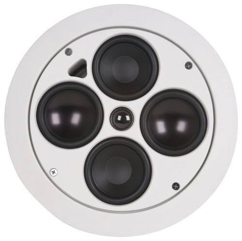 Front Standard. SpeakerCraft - AccuFit Ultra Slim One Dual 3" Round In-Ceiling Speaker (Each).