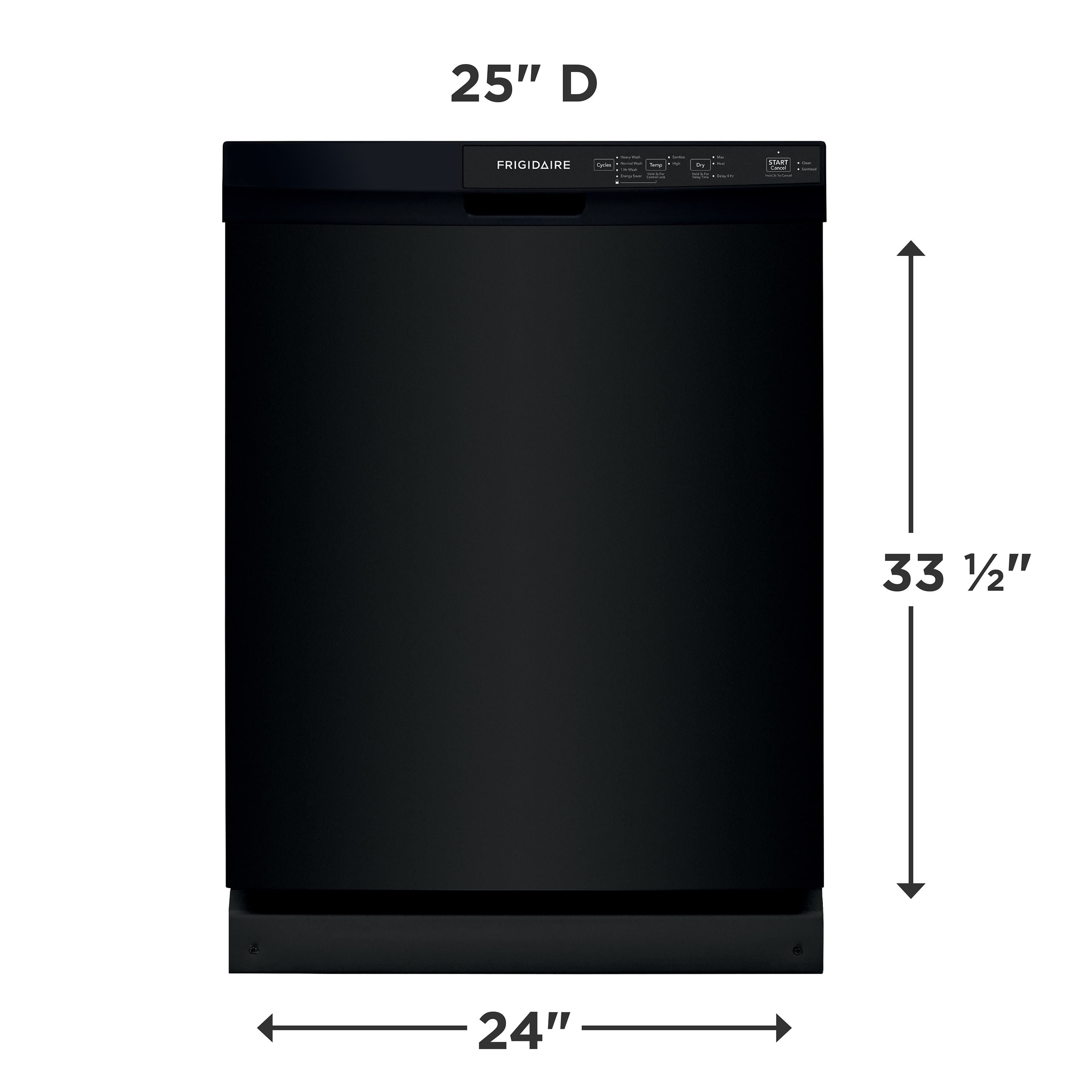 25" D
FRIGIDAIRE
33 1/2"
24"