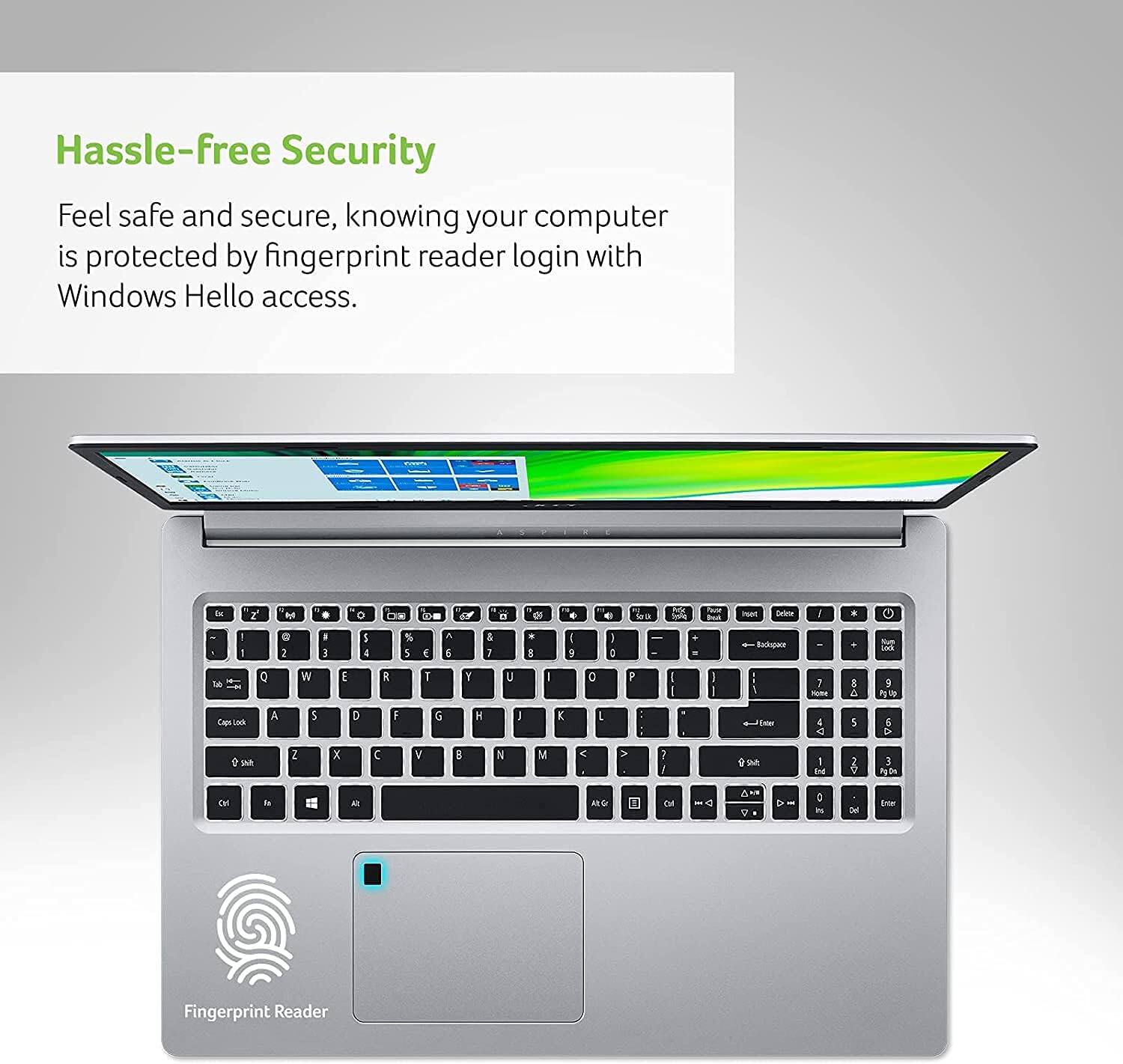 Hassle-free Security

Feel safe and secure, knowing your computer is protected by fingerprint reader login with Windows Hello access.

Fingerprint Reader