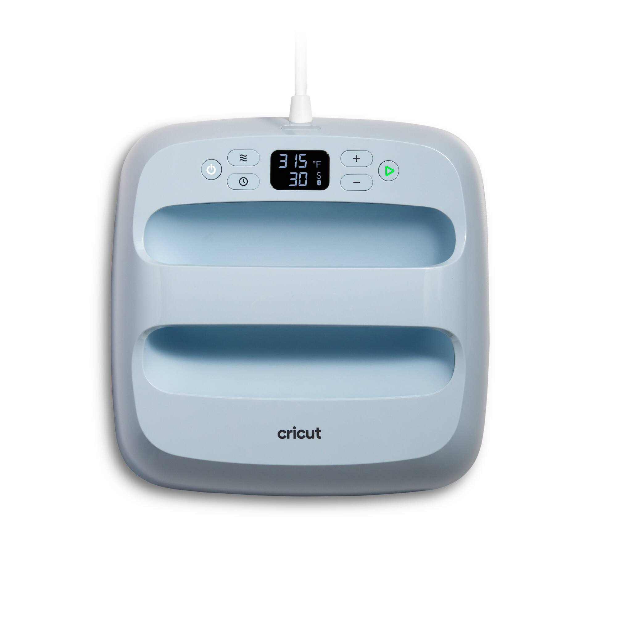 Alt View 6. Cricut - EasyPress 3 9" x 9" - Zen Blue.