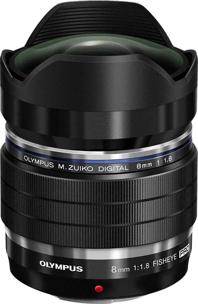 Alt View 1. Olympus - M. Zuiko ED 8mm f/1.8 Pro Lens - Black.
