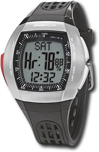 Best Buy: Sportline 1025 Digital Duo Heart Rate Watch for Men Black ...