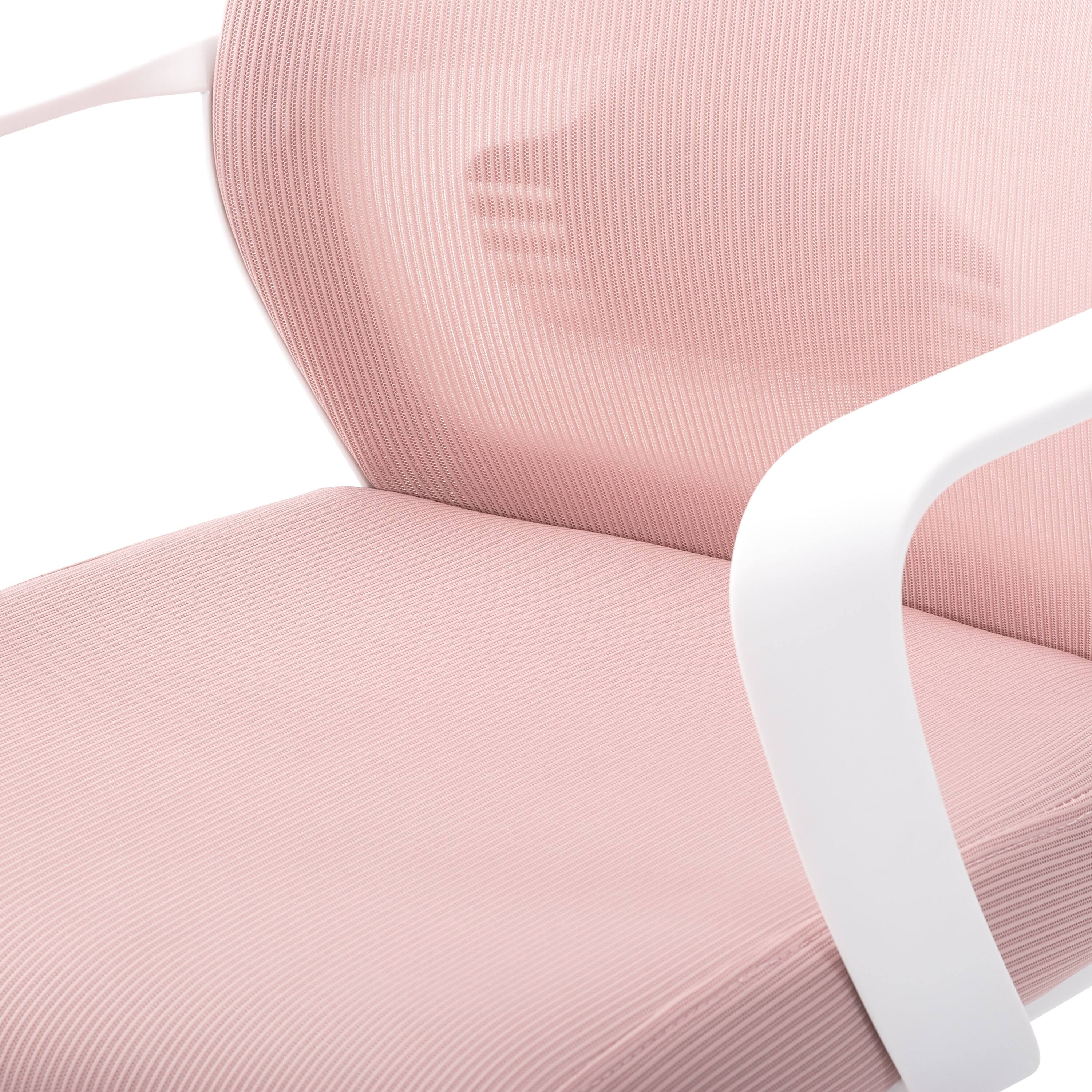Alt View 15. CorLiving - Workspace Mesh Back Office Chair - Pink and White.
